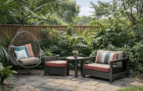 Photo of a tropical-style garden